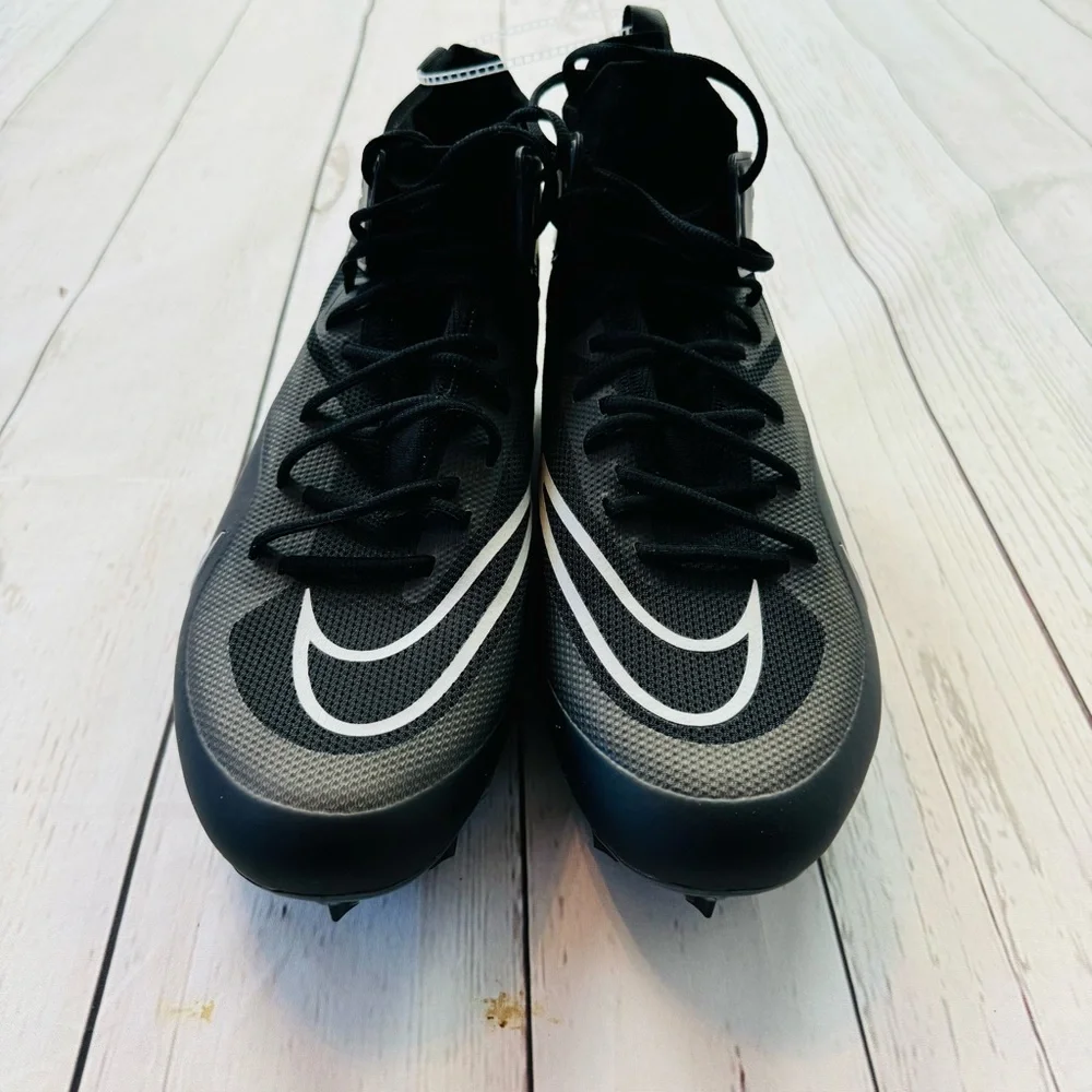 Nike Alpha Huarache 8 Elite Lacrosse Shoes Black Grey Silver CW4440-011 Men's 13